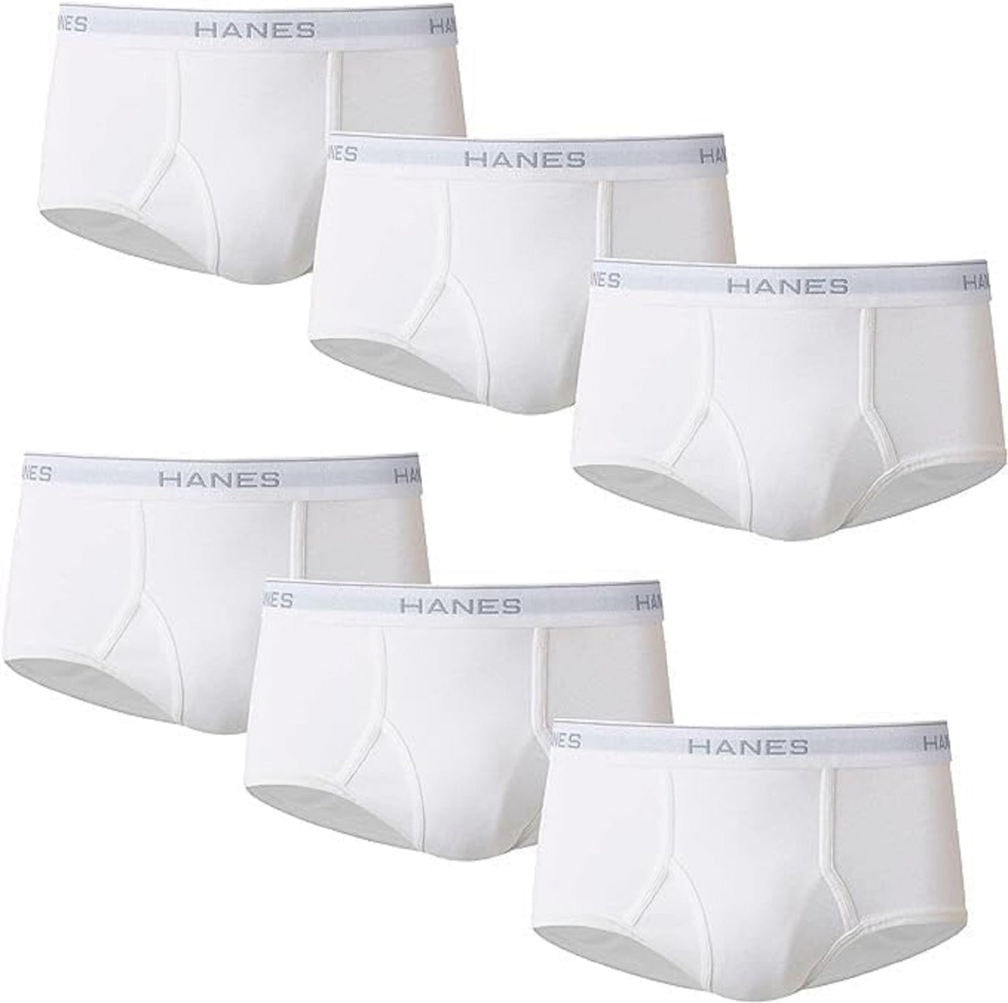 Hanes Ultimate Men's 6-Pack Classics Full-Cut Brief, Assorted, X-Large
