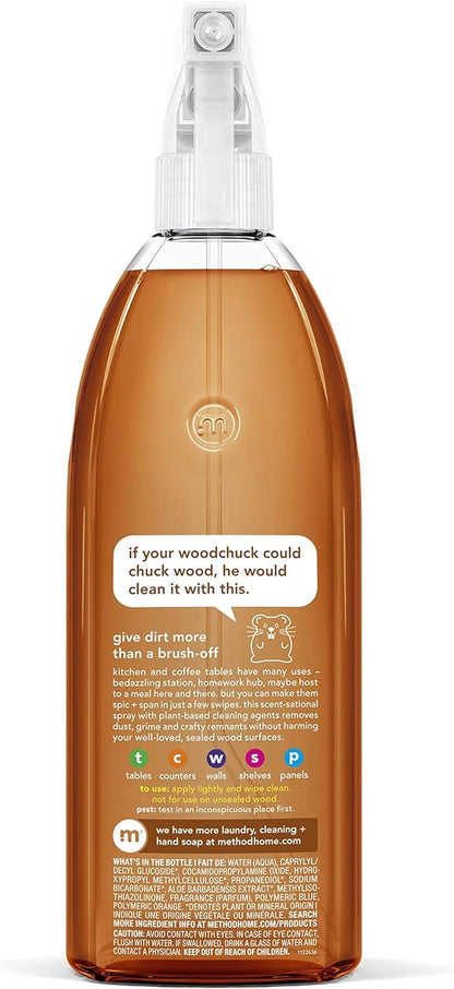 Method Wood for Good Daily Clean Almond, 28 fl oz (Pack of 2)
