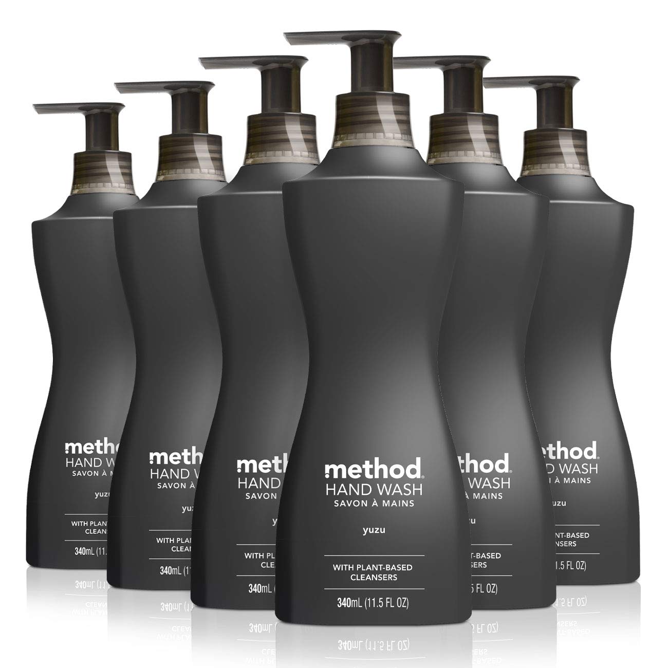 Method Gel Hand Wash, Yuzu, Biodegradable Formula, 11.5 fl oz (Pack of 6)
