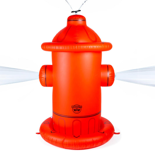 BigMouth Inc. Giant Fire Hydrant Inflatable Sprinkler, Fun Summer Backyard Water Game & Splash Toy for Kids, 6 Feet Tall