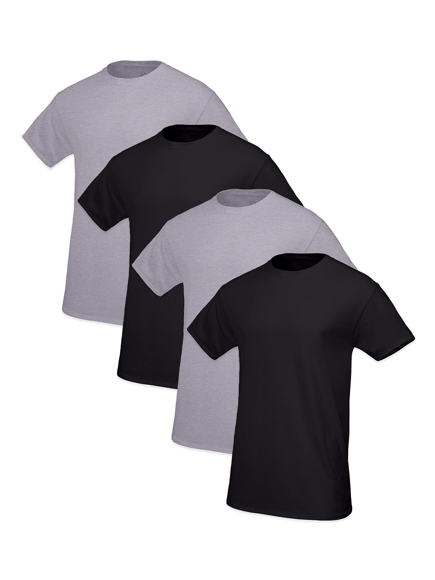 Fruit of the Loom Men's Crew T-Shirt (Pack of 4), Small, Assorted Neutral