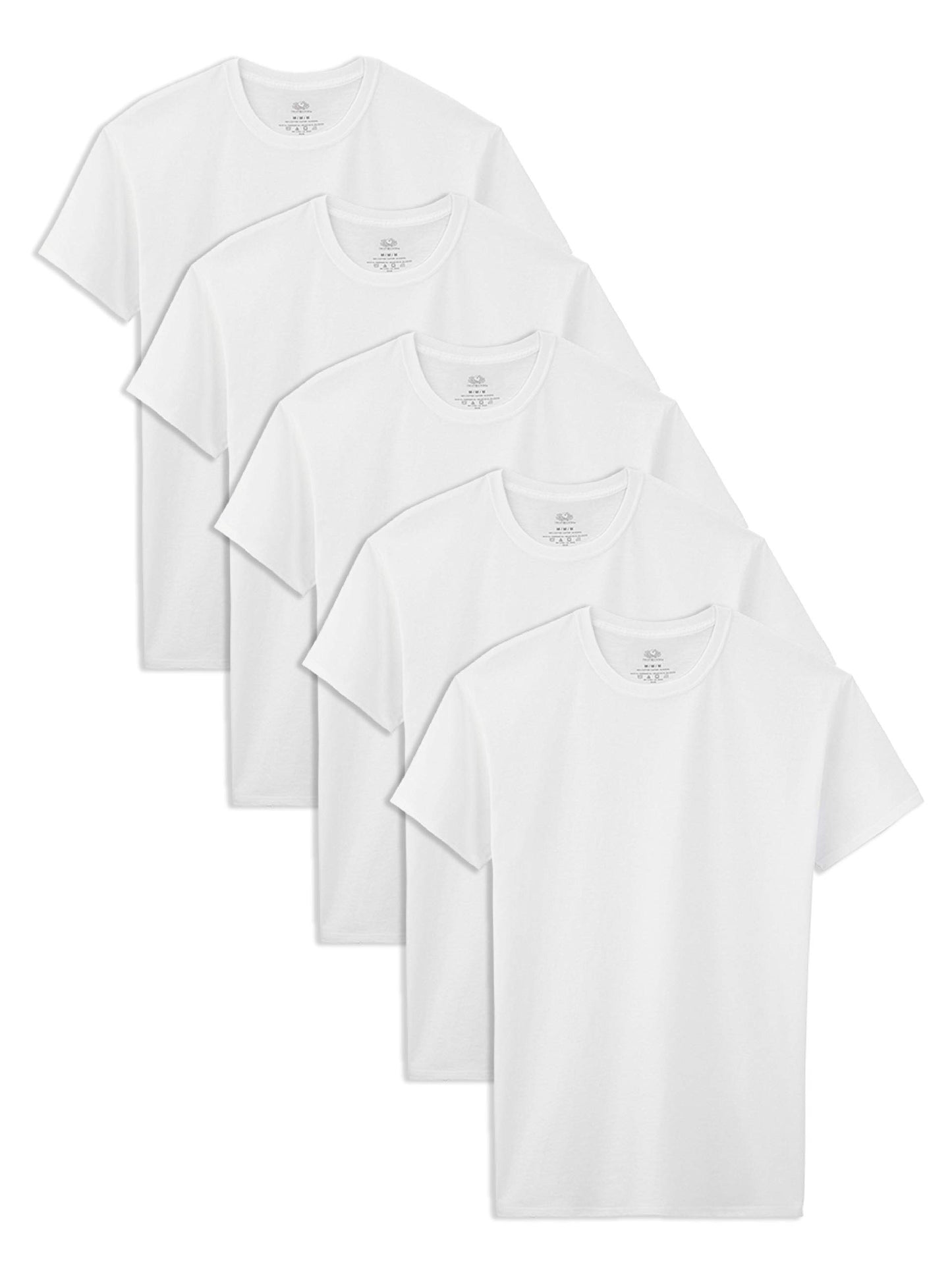 Fruit of the Loom boys Cotton White T Shirt Underwear, - 5 Pack White, X-Small US
