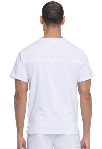 Dickies EDS Essentials Men Scrubs Top Tuckable V-Neck Plus Size DK635, 2XL, White