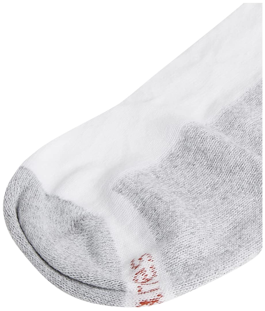 Hanes Men's Cushion Low Cut Socks, White, 10-13 (Shoe Size 6-12) (Pack of 6)