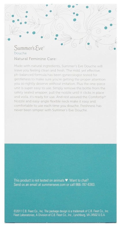 (Pack of 3 Bottles) Summer's Eve Fresh Scent Douche Vinegar & Water, Feminine Wash, 4.5oz Bottles. PH Balanced, Naturally Inspired, & Gynecologist Tested (Pack of 3 Bottles, 4.5oz Each Bottle)