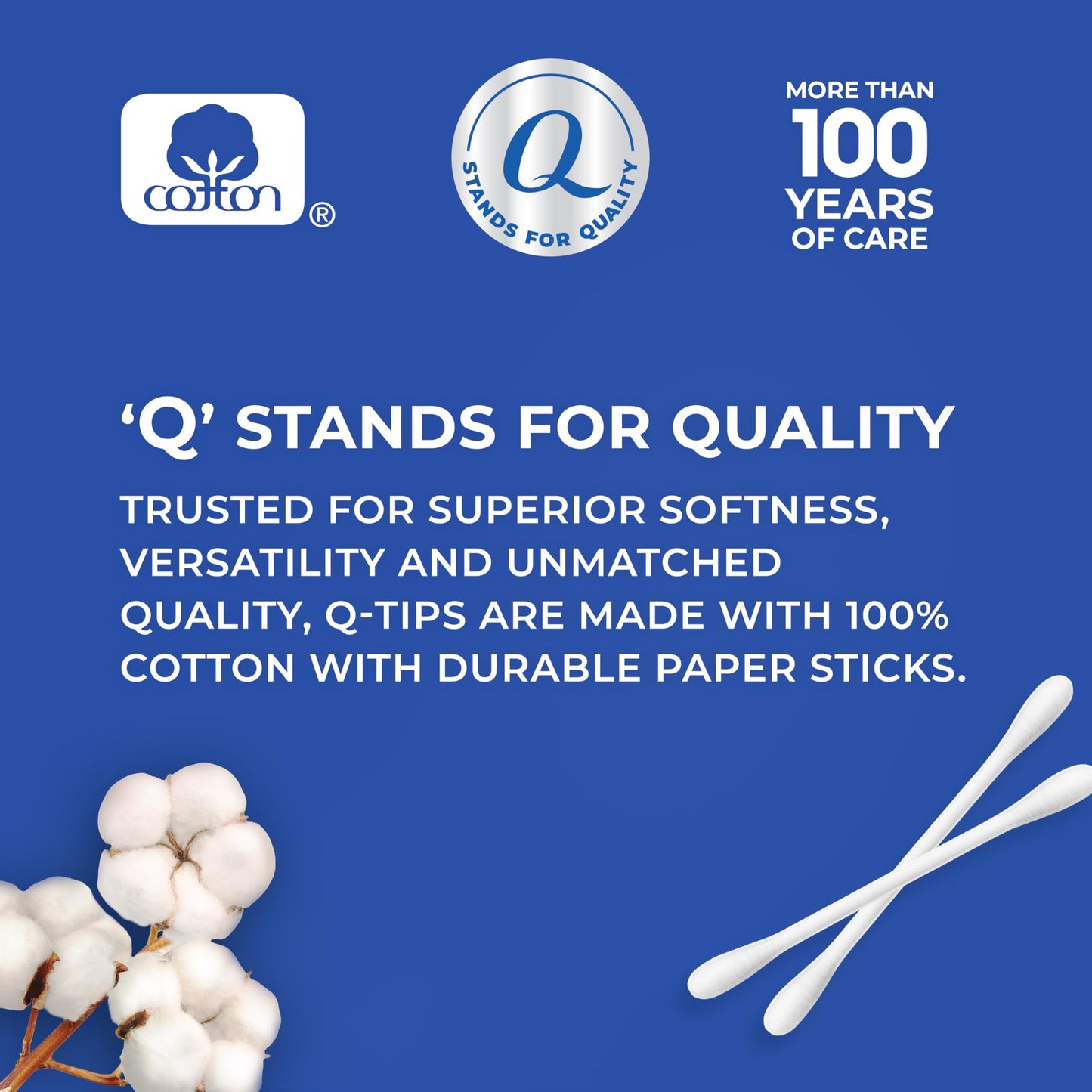 Q-tips Cotton Swabs, 500 Count (Pack of 2)