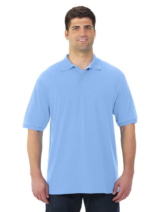 Jerzees mens 437 polo shirts, Light Blue, 2X US