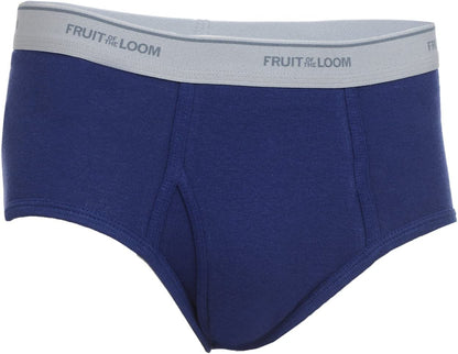 Fruit of the Loom Men's Fashion Briefs 12-Pack Value MYSTERY COLORS Cotton Waistbands Vary Medium Assorted