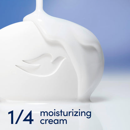 Dove Beauty Bar Soap Original 4 Count for Soft, Smooth Skin, with 1/4 Moisturizing Cream 4.75 oz
