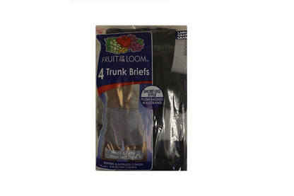Fruit of the Loom Men Trunk Briefs(Short Leg), Black 8 Pack (MED)