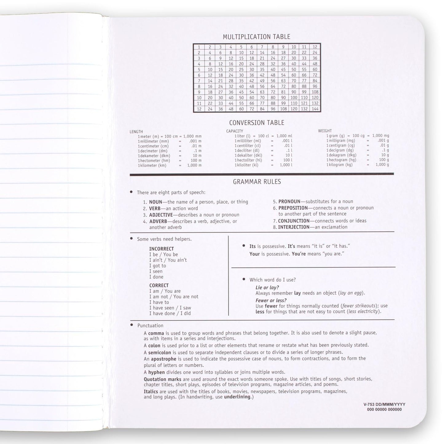 Mead Composition Notebooks, 12 Pack, Wide Ruled Paper, 9-3/4" x 7-1/2", 100 Sheets per Comp Book, Black Marble (72936)