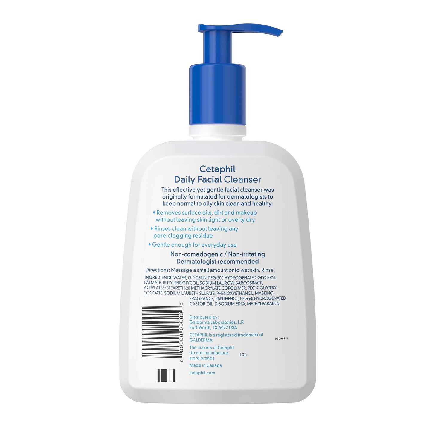 Cetaphil Daily Facial Cleanser, for normal to oily skin, 16 Ounce Bottles (Pack of 3)