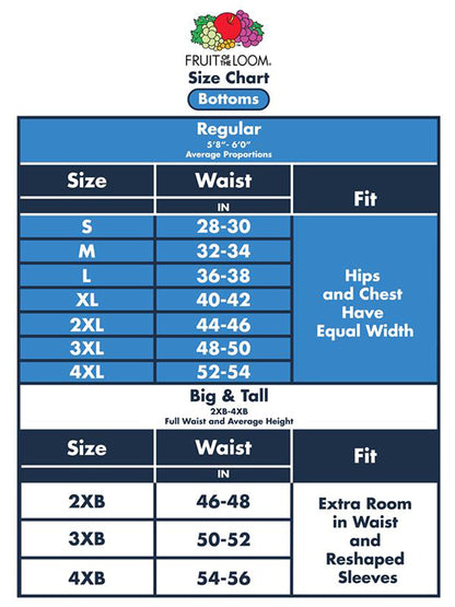 Fruit of the Loom Men's Tall Eversoft Fleece Elastic Bottom Sweatpants with Pockets, Relaxed Fit, Moisture Wicking, Breathable, Black, XX-Large Big
