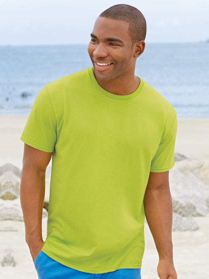 Fruit of the Loom Sofspun Crewneck T-Shirt 3XL Orange Sherbet
