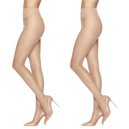 L'eggs Women's Energy Standard-Panty Sheer Toe Nylon Pantyhose, Suntan, Queen