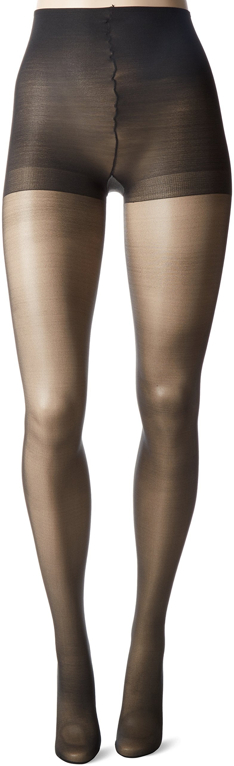 L'eggs Women's Sheer Energy N Wband Contol Top Panty Hose, Jet Black, Q