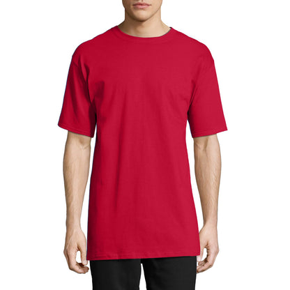 Hanes Men's Short Sleeve Beefy-T (Pack of 2), Deep Red, 4X-Large