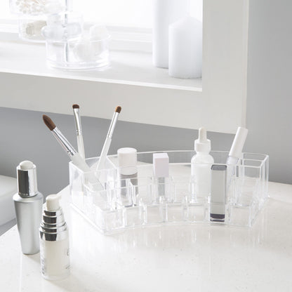 Simplify Acrylic™ 20 Compartment Lipstick & Cosmetic Organizer