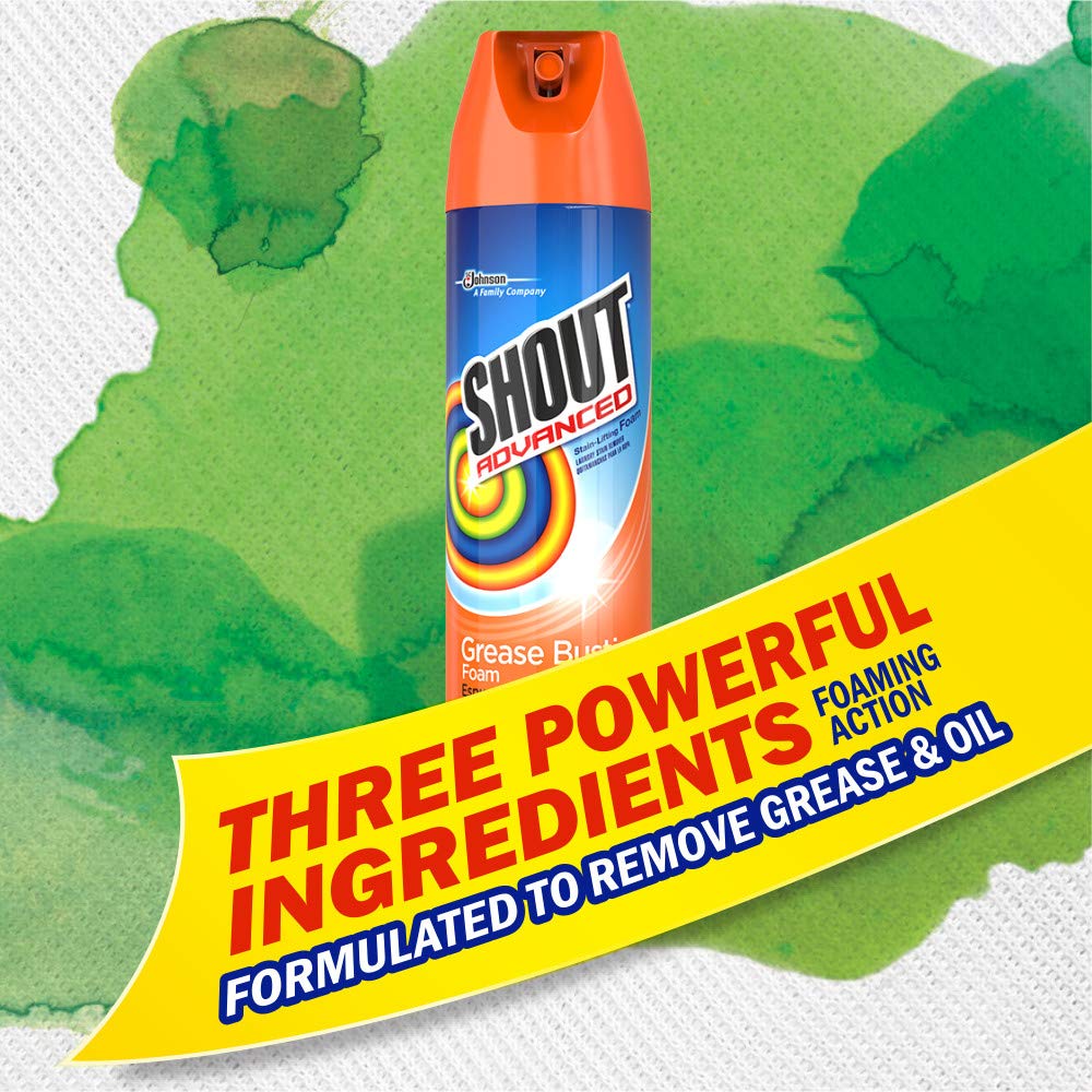 Shout Advanced Stain Lifting Foam, 18 oz-2 pack