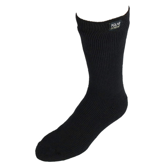 Polar Extreme Men's Thermal Socks with Insulated Fleece Lining (3 Pair Pack), Black