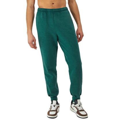 Champion, Mineral Dye Graphic, Fleece Men's Jogger Sweatpants, 30", Black C Patch Logo