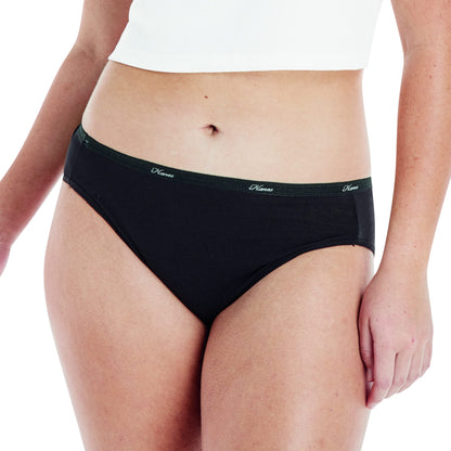Hanes womens Cotton briefs underwear, 6 Pack - Hi Cut Assorted 1, 7 US