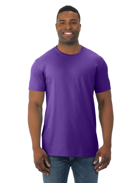 Fruit of the Loom Adult 4.7 oz. Sofspun® Jersey Crew T-Shirt 2XL PURPLE