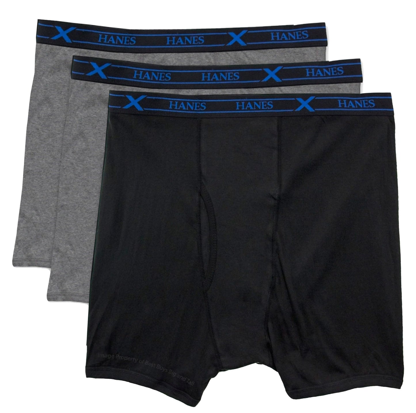 Hanes Boys' 4 Pack Ultimate Comfort Flex Printed Boxer Brief, Assorted, X-Large