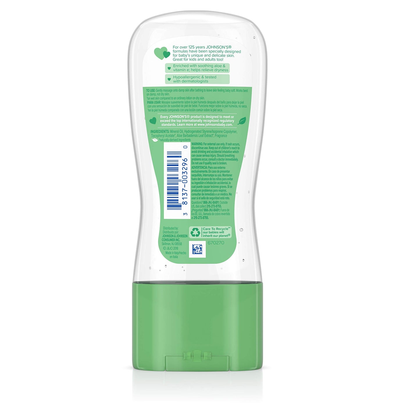 Johnsons Baby Oil Gel Lavender 6.5 Ounce (192ml) (2 Pack)