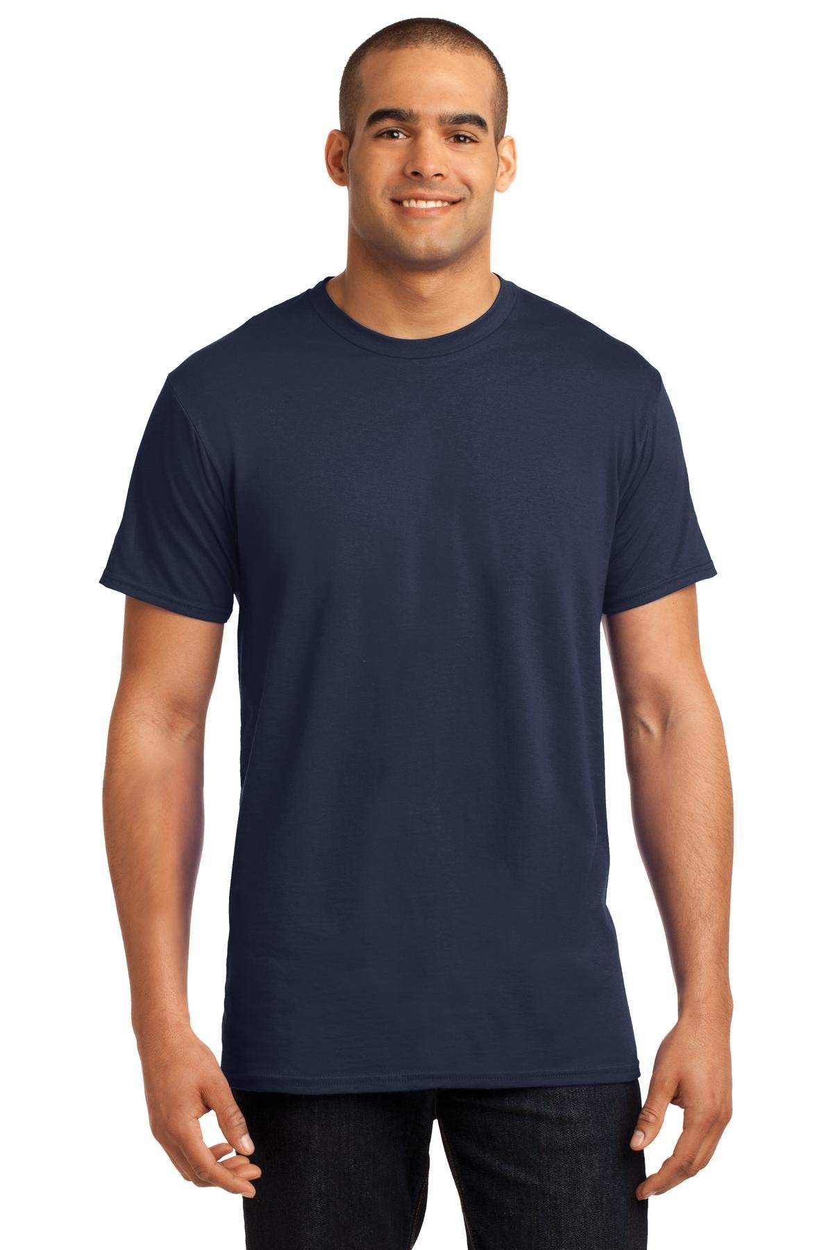 Hanes Men's X-Temp Crewneck Short-Sleeve T-Shirt (Medium), Navy