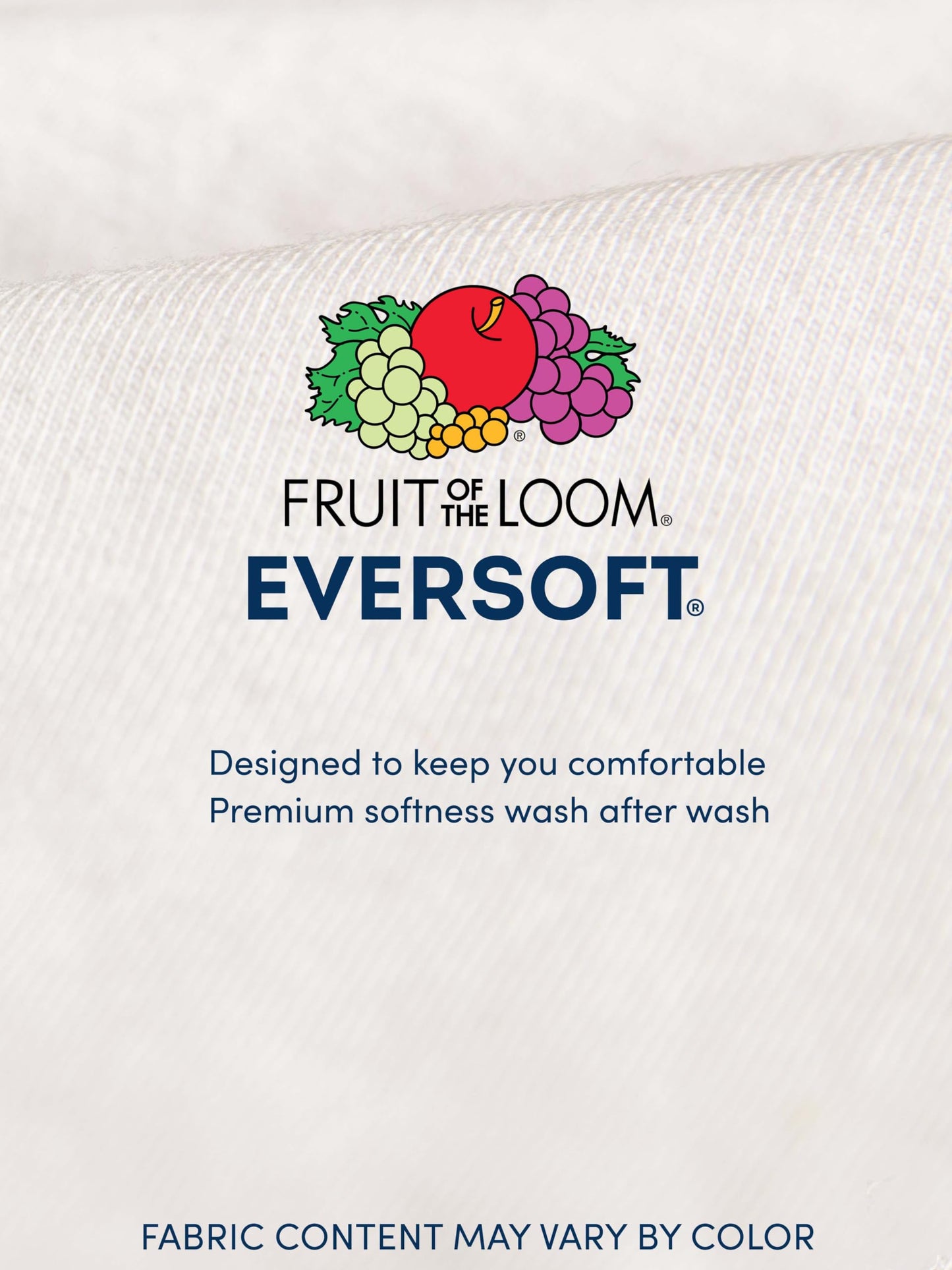Fruit of the Loom Men's Eversoft Cotton Stay Tucked V-Neck T-Shirt, Regular-White-6 Pack, XX-Large