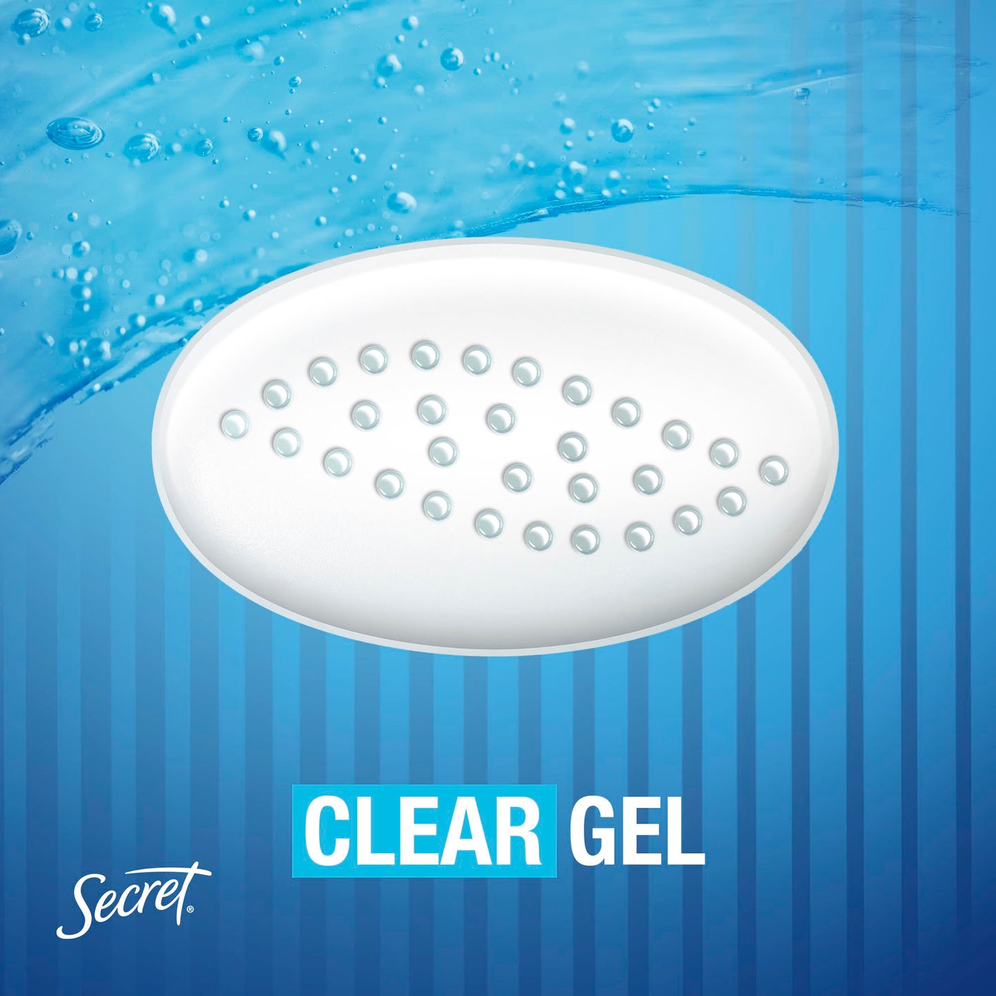 Secret Outlast Antiperspirant Deodorant for Women, 72hr Sweat & Odor Protection, PH Balancing Minerals, Clear Gel, Unscented, 2.6 oz
