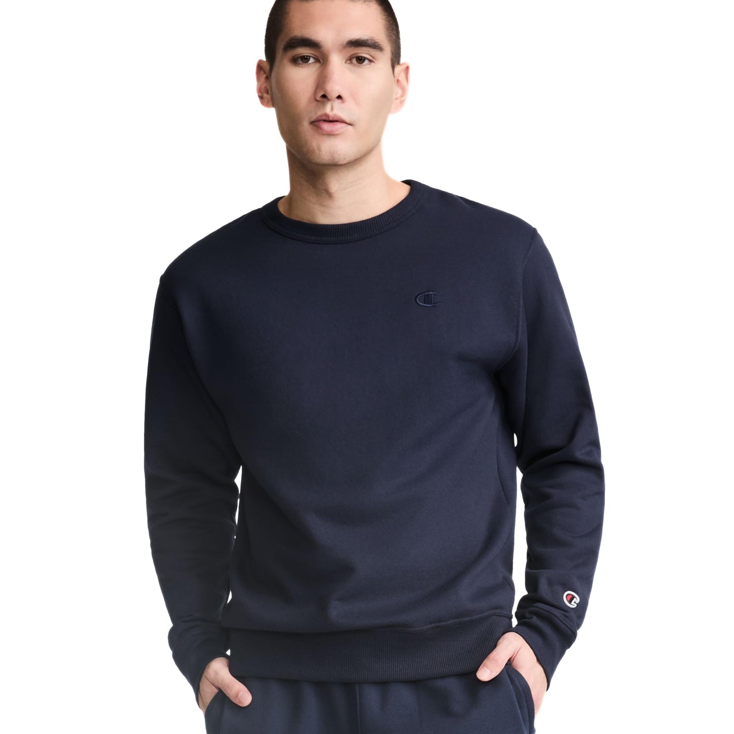Champion Men's Crewneck, Powerblend Fleece Sweatshirt, Crewneck Sweatshirts(Reg. or Big & Tall)