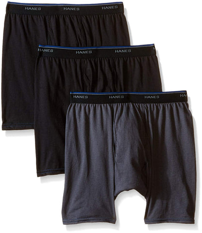 Hanes Men's 3 Pack Comfort Blend BoxerBrief (Small, Assorted)