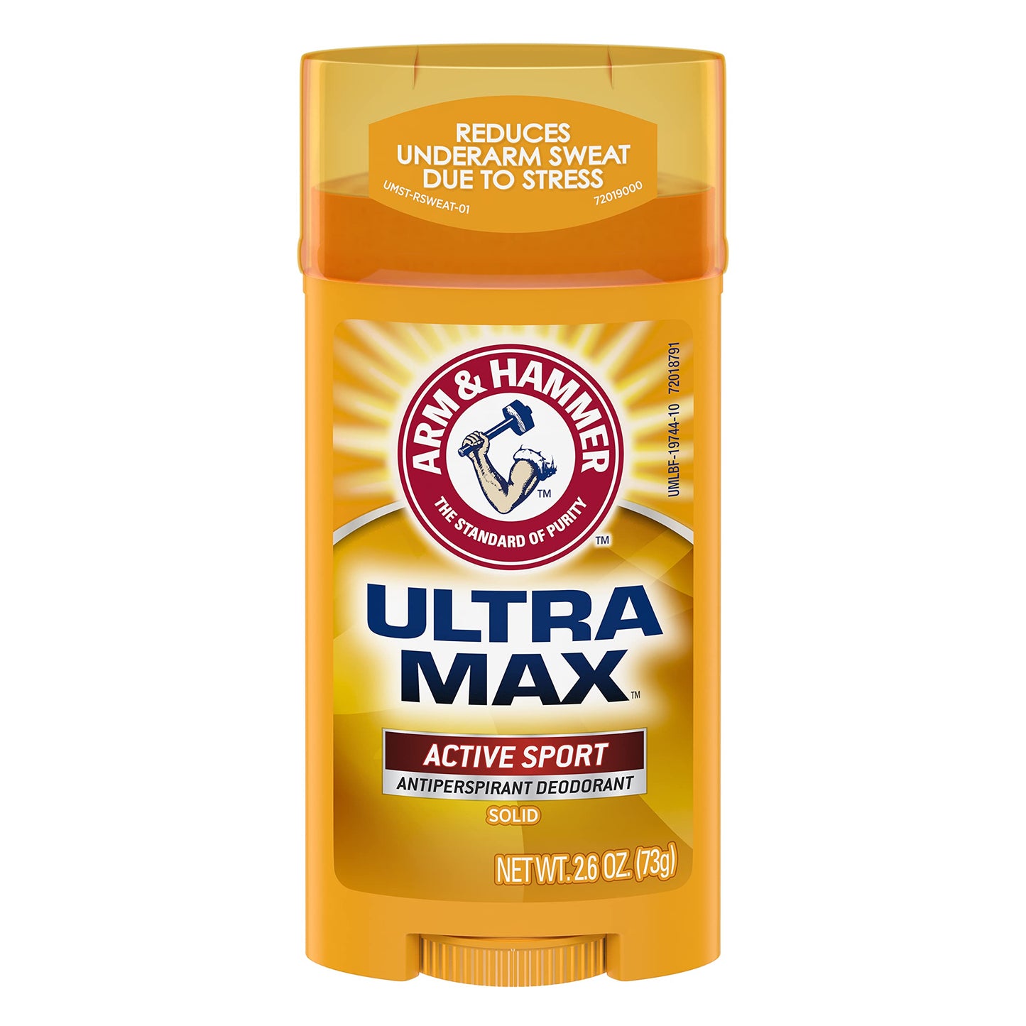Arm & Hammer Ultramax Active Sport Antiperspirant Deodorant Solid, 2.6oz - Pack of 6