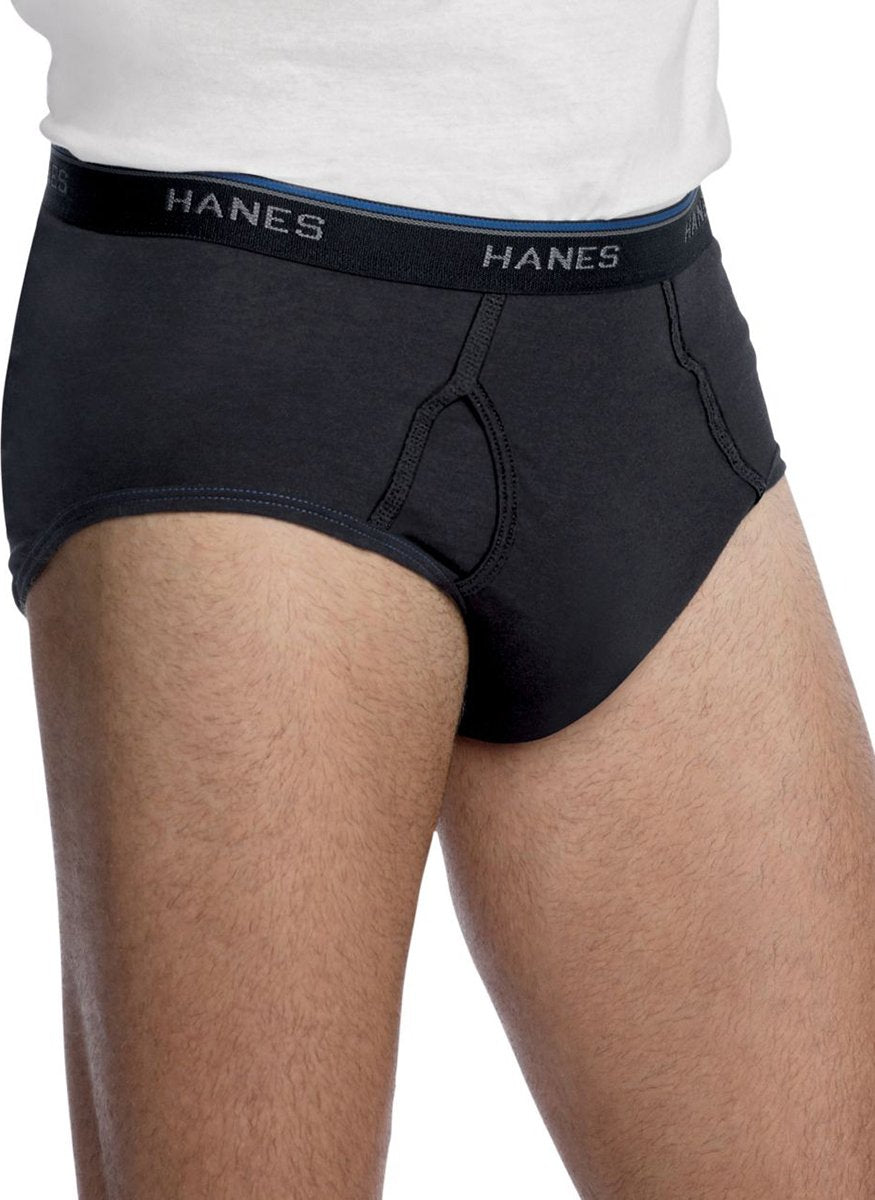 Hanes Men's 4 Pack Comfort Blend Dyed Brief (White, X-Large)