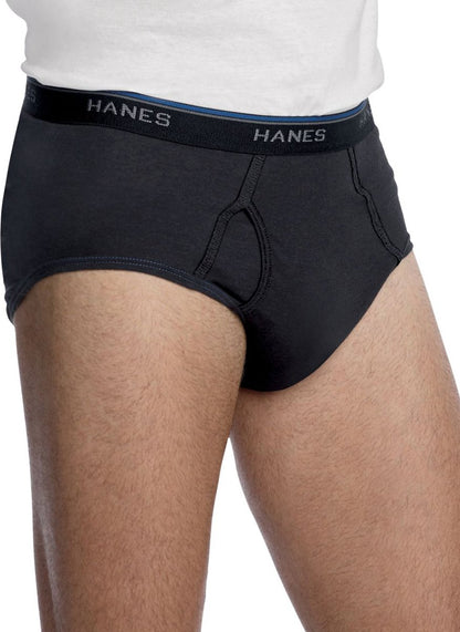 Hanes Men's 4 Pack Comfort Blend Dyed Brief (White, X-Large)