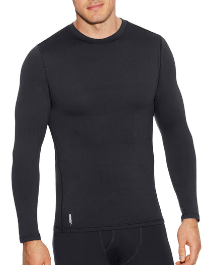 Duofold Men's Flex Weight Thermal Shirt, Black, X Large