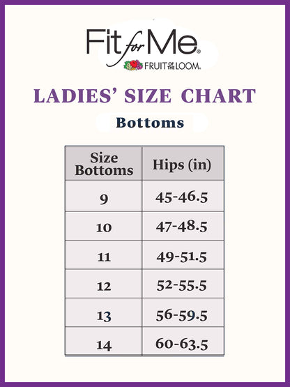 Fruit of the Loom womens Fit for Me Plus Size Underwear Briefs, Brief - Breathable Micro Mesh Assorted, 10 US