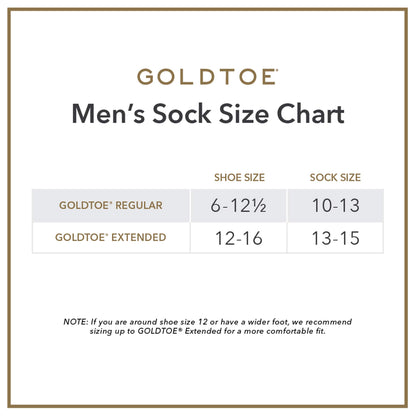 GOLDTOE Men's Carlyle Argyle Crew Dress Socks, 3-Pairs, Sunset/Vista Blue/Cadet, Large