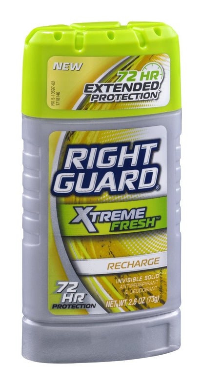 Right Guard Xtreme Fresh Antiperspirant & Deodorant - Recharge - 2.6 oz (Pack of 6)