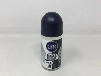 Nivea for Men Deodorant Roll On 1.69 Oz (Invisible B&W Power) Pack of 3