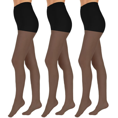 L'eggs Everyday Control Top Sheer Toe Pantyhose for All Day Comfort, 100% Nylon, Off Black, Size Q (Pack of 6)