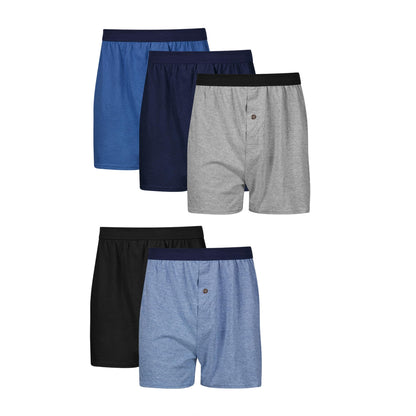 Hanes Men's 5-Pack Comfortsoft Boxer with ComfortFlex Waistbands, Assorted, Small