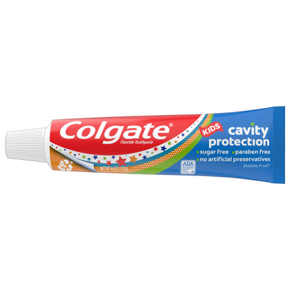 Colgate Kids Cavity Protection Bubble Fruit Fluoride Toothpaste 4.6oz - Pack of 4