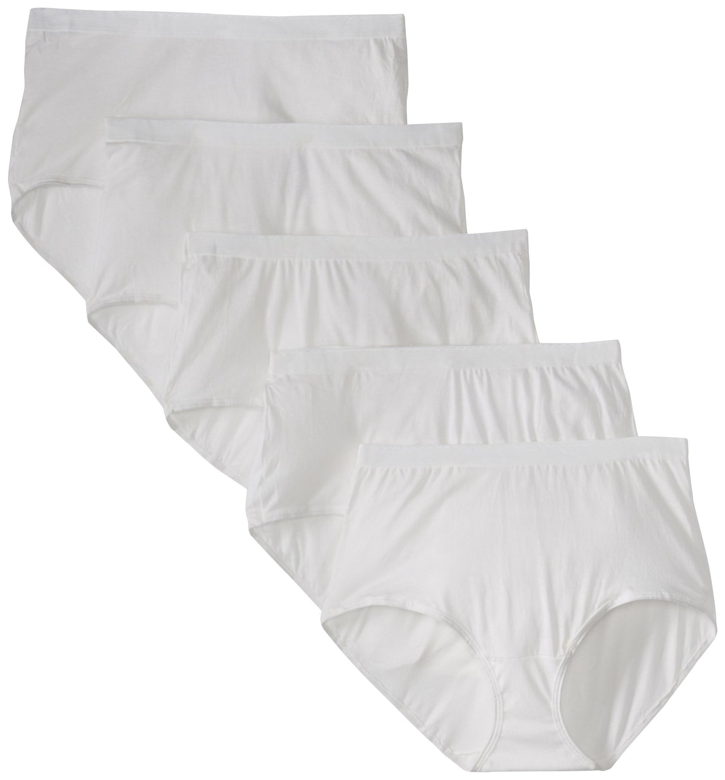 Fruit of the Loom Fit for Me Women`s 5pk Cotton Stretch Assorted Hi-Cut