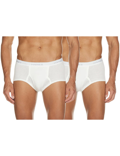 Hanes Men's Big White Pack of 7 Tagless 2XL-2XG Full Rise Briefs With Comfort Flex Waist Band