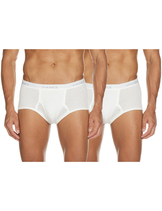 Hanes Men's Big White Pack of 7 Tagless 2XL-2XG Full Rise Briefs With Comfort Flex Waist Band