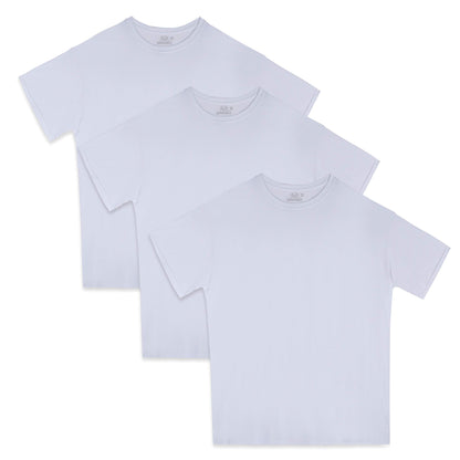 Fruit of the Loom mens Breathable Cotton Undershirts (Regular and Big & Tall) Underwear, Tall Man - White, X-Large US