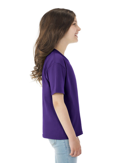 Fruit of the Loom Heavyweight Youth Short Sleeve T-Shirt - WHITE - large